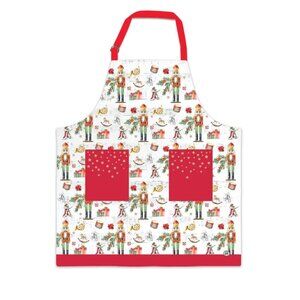 NWT Nutcracker Suite Ballet Holiday Apron Michel Design Works Pockets - Adult